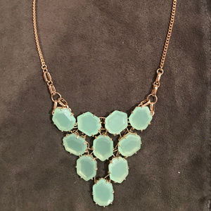 Kendra Scott Chalcedony Stone Statement Necklace